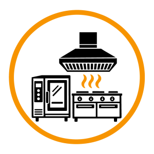 nwce commercial catering equipment icon Commercial catering equipment including cooking appliances and kitchen extraction